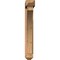 Ekena Millwork Thorton Arts and Crafts Smooth Bracket w/ Offset Brace, Western Red Cedar, 5 1/2"W x 26"D x 38"H BKT0604X26X38THR03SWR - alternate 2